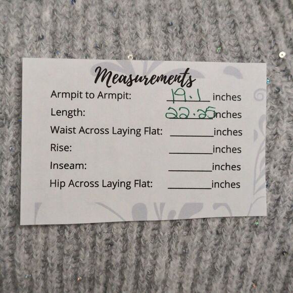 NWT Michael Stars Heather Grey Ribbed Sequin Wrap Laurel Surplice Sweater Sz MP - Picture 10 of 10